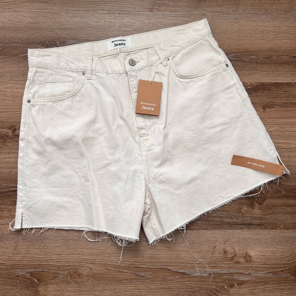 Reformation Pants - Reformation Wilder High Rise Relaxed Jean Shorts